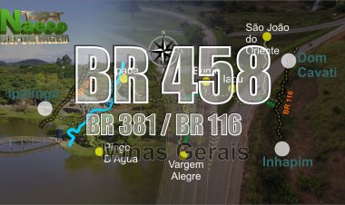BR 458 – Rodovia que liga a BR 381 a BR 116 - MG