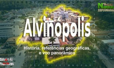 Alvinópolis, MG – História, referências geográficas e voo panorâmico.